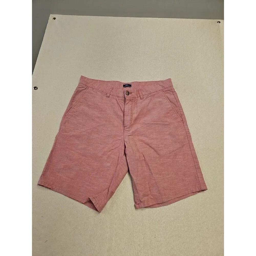Johnnie-O Wyatt Performance Shorts Mens Size 32 Flat Front Pockets Golf Pink 10
